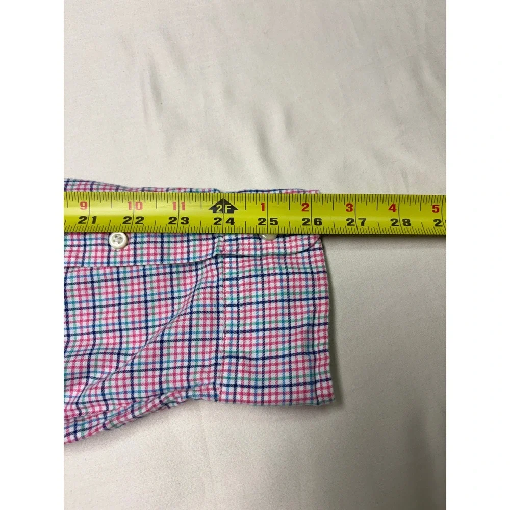Ralph Lauren Mens XL Long Sleeve Button Down Shirt Tattersall Check Red Blue